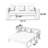 LightGray Polyester Modular Sofa bed cushion couch-678940212