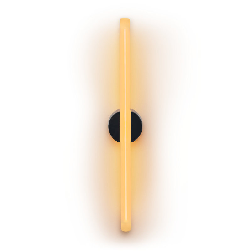 Kilter Flush Mounted Sconce, Matte Black