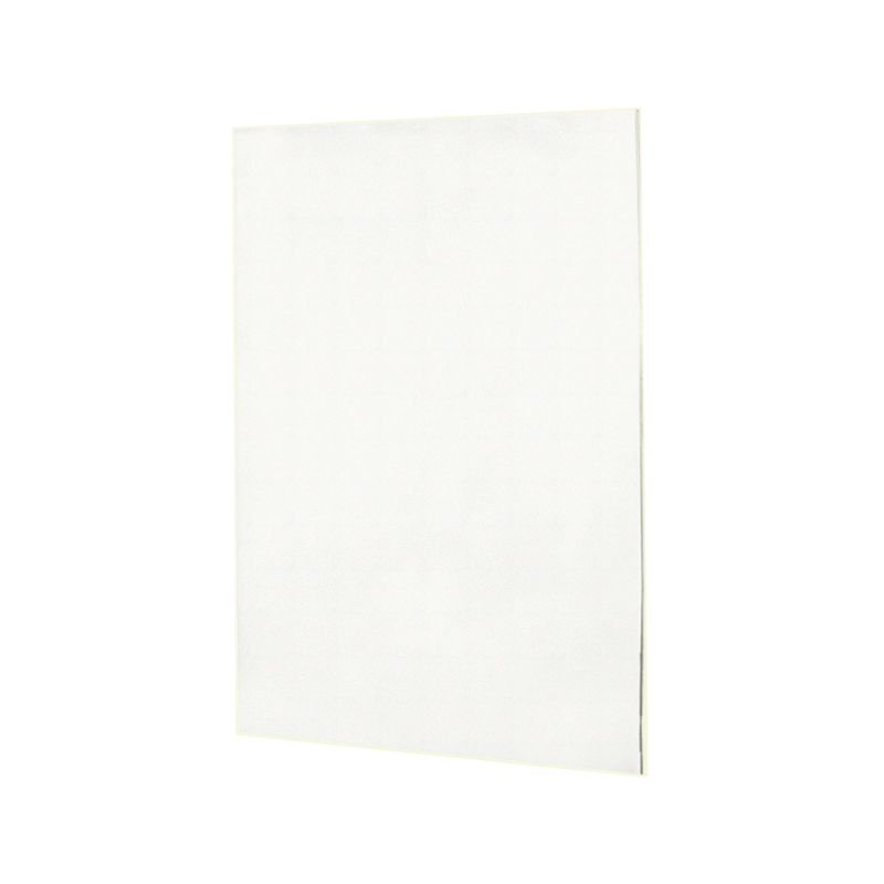 Solid Surface One Panel Shower Wall, 72" H x 60" W x 0.25" D, Tahiti White