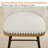 Swivel Upholstered 26" Counter Stools With Wood Trim-1170047063
