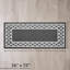 Tapis de couloir touffeté gris foncé / blanc-64089971