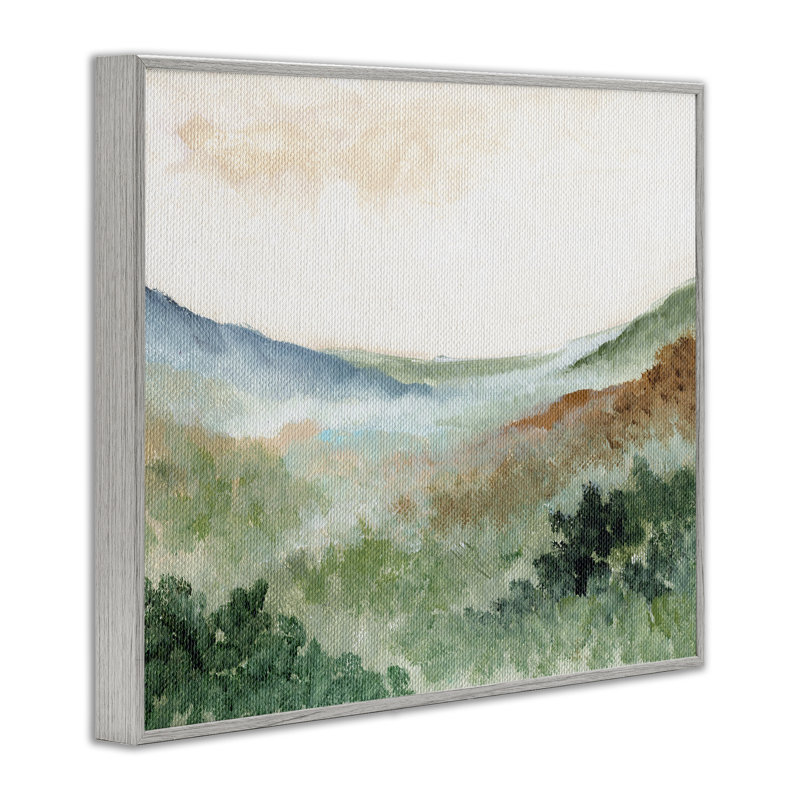 Giclée de paysage de rêve vert, conception de Nikita Jariwala, H 11 po x l 14 po, Estampe numérique Farmhouse