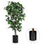 180 cm H Faux Moss Tree Plant in Plastic Pot