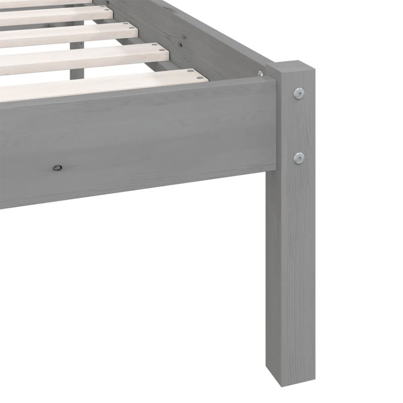 Deron Solid Wood Bed, Super King (6'), natural