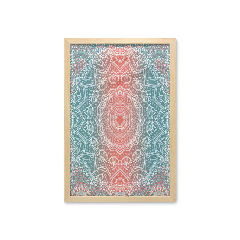 Modern Tribal Mandala Tibetan Healing Floral Geometric Ombre