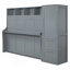 Grand lit escamotable, lit escamotable avec placard et tiroirs, cadre de lit-675627710