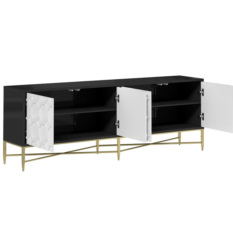 Contemporain noir et blanc, table basse, 2 tiroirs, salon, design élégant à deux tons, plateau de table spacieux, table de rangement pratique blanc noir, deux tiroirs pour les télécommandes de chambre, esthétique des tons