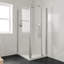 OVE Decors 40 In. W X 32 In. D Shower Base Pan Square, Centre Drain, White Acrylic, Reversible Design