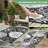Black and White Floral Outdoor Rug, Waterproof PP Camping Mat, Reversible Washable Non-Slip Picnic Rug for Patio, Garden, Beach and RV-302973483