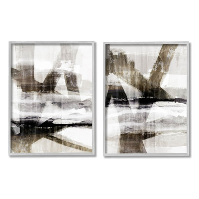 " Abstract Composition Urban Complex " by Nina Blue 2 - Pieces