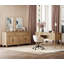 Ensemble de bureau 2 pièces Scarlett, bureau de direction 56 po et ensemble de 2 armoires Scarlett