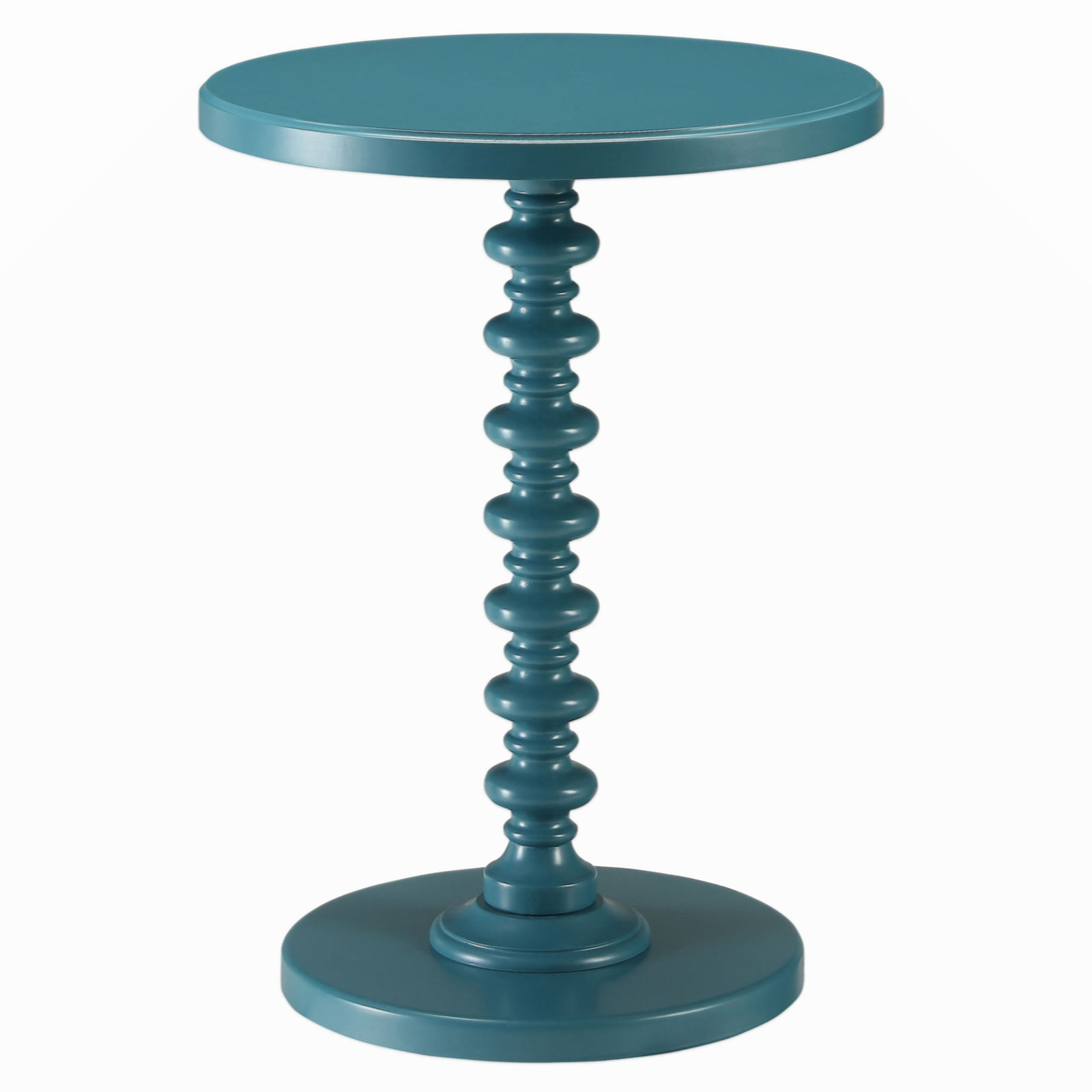 Fiama End Table, Teal, 22.25" H x 17" W x 17" D
