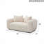 Sofa deux places Cancun G00932A-L, blanc