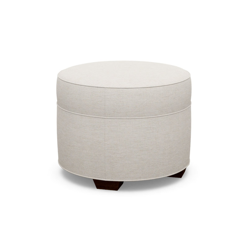 Ottoman Shop Round Ottoman, Polyester, 8938-70, Sandstone
