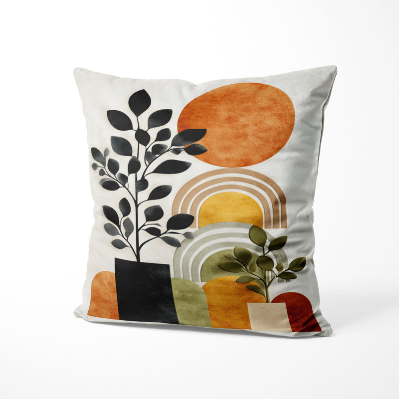 Coussin décoratif bohémien, H 20 po x l 20 po