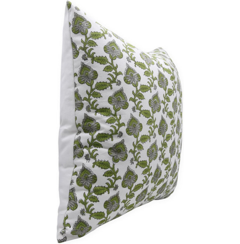 Housse de coussin Fab divine - Design unique fabriqué à la main pour le salon, Madhubala, H 36 po x l 14 po