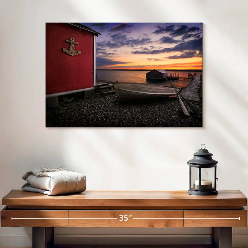 Lake Cayuga Sunrise, 16" H x 24" W