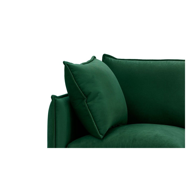 Neptali 2 Seater Velvet Sofa, Green