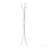 Coat Rack, Hall Tree, Free Standing, 11 Hooks, Entryway, 74"h, Bedroom, Grey Metal, Contemporary, Modern-1606848287