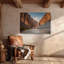 Impression sur toile Big Bend Canyon - Coucher de soleil au Texas, Rio Grande, décoration intérieure-1238758575