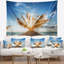 Tapisserie «Seascape Vive Sunrise on Sandy Beach»-28502460