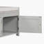 Linen Blend Upholstered Storage Bench-381537199