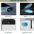 Smart Toilet With Bidet Feature - Auto Open/Close, Foot Sensor, Self-Cleaning Capability, White Advanced Open/Close Lid, Move Washing Mode,