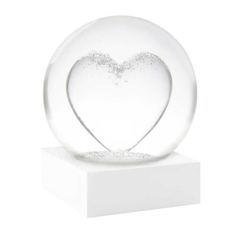 CSG Crystal Heart Snow Globe
