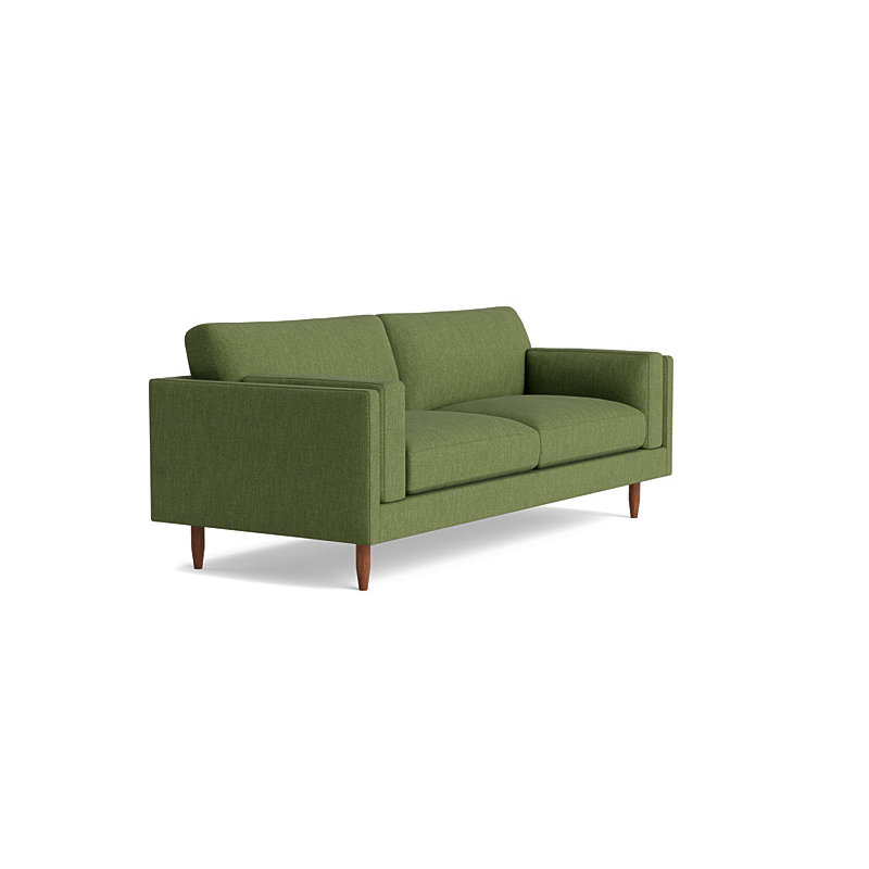 Skinny Fat Sofa ("85"), Performance Weave - Basil
