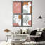 «Modern Line Art visages and Botanicals Illustration Relax Minimalist Abstract Wall Decor», 4 pièces-101519990-101519995
