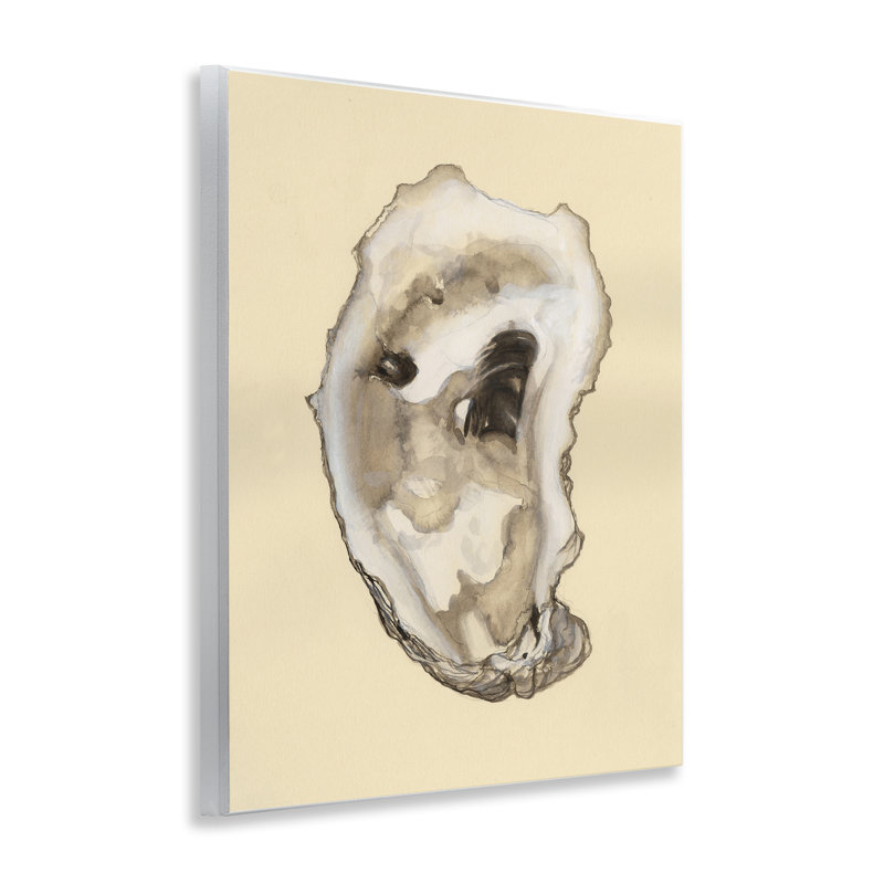  Art mural en forme de coquille d'huître naturelle par Michael Willett