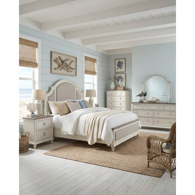 Ensemble de chambre à coucher avec lit tapissier 5 pièces Sonoma Cottage