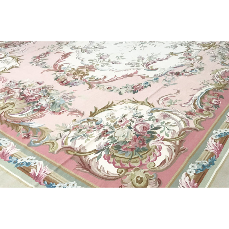 Aubusson Renaissance Handmade Wool Oriental Area Rug