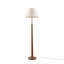 Lampe de table en céramique texturée avec abat-jour cannelé Verla