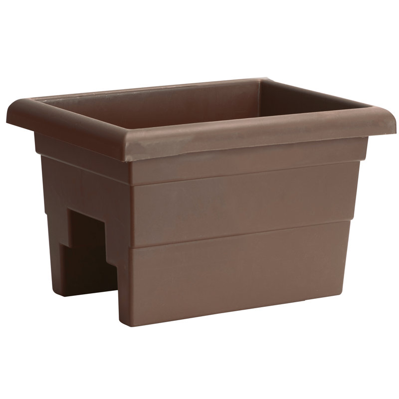 Pot à fleurs en plastique Kechi, Brun