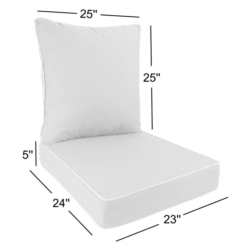 Coussin de dossier et de siège Sunbrella, Jonquille