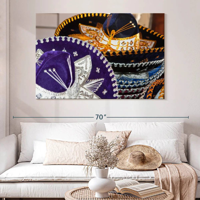 Kavia Mexican Hats, 34" H x 51" W