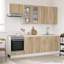 vidaXL Kitchen Unit with Drawer with Door LYON 8 pcs Engineered Wood Modern-131372824