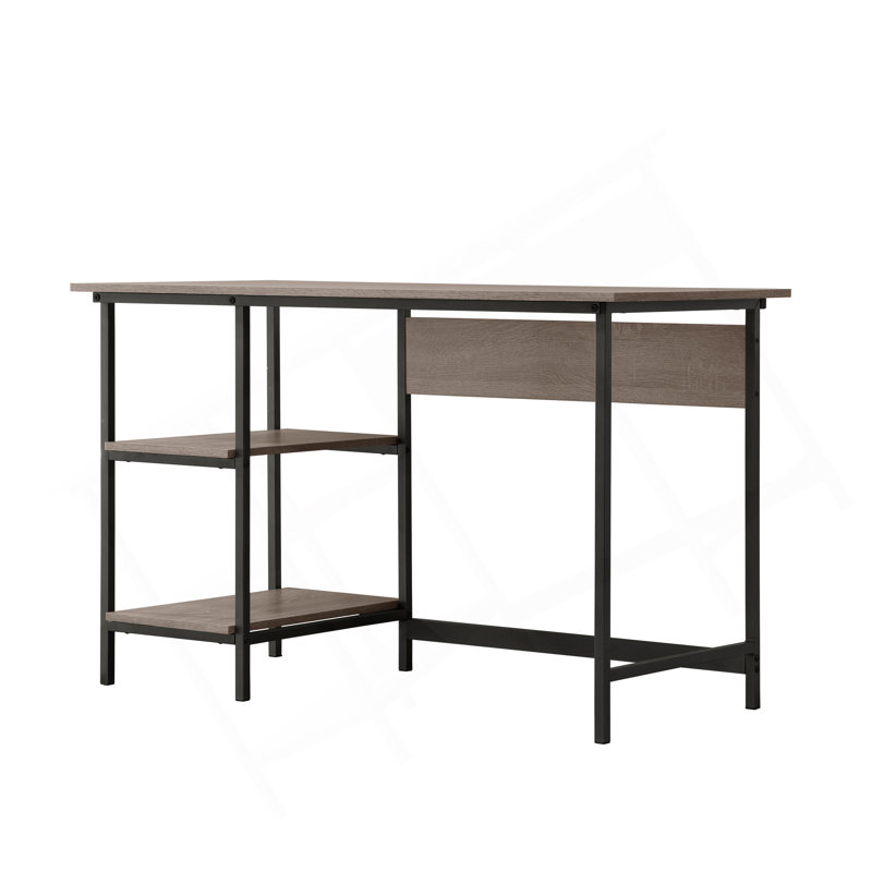 Weathered Gray Computer Desk