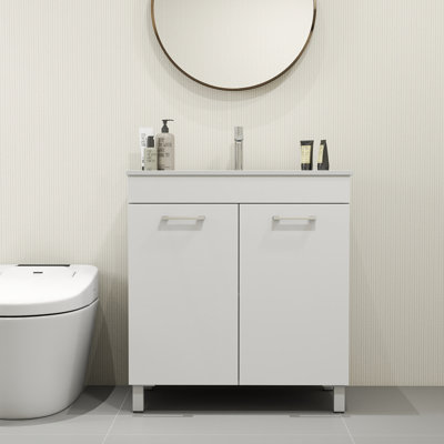 Ensemble de meuble-lavabo moderne avec lavabo