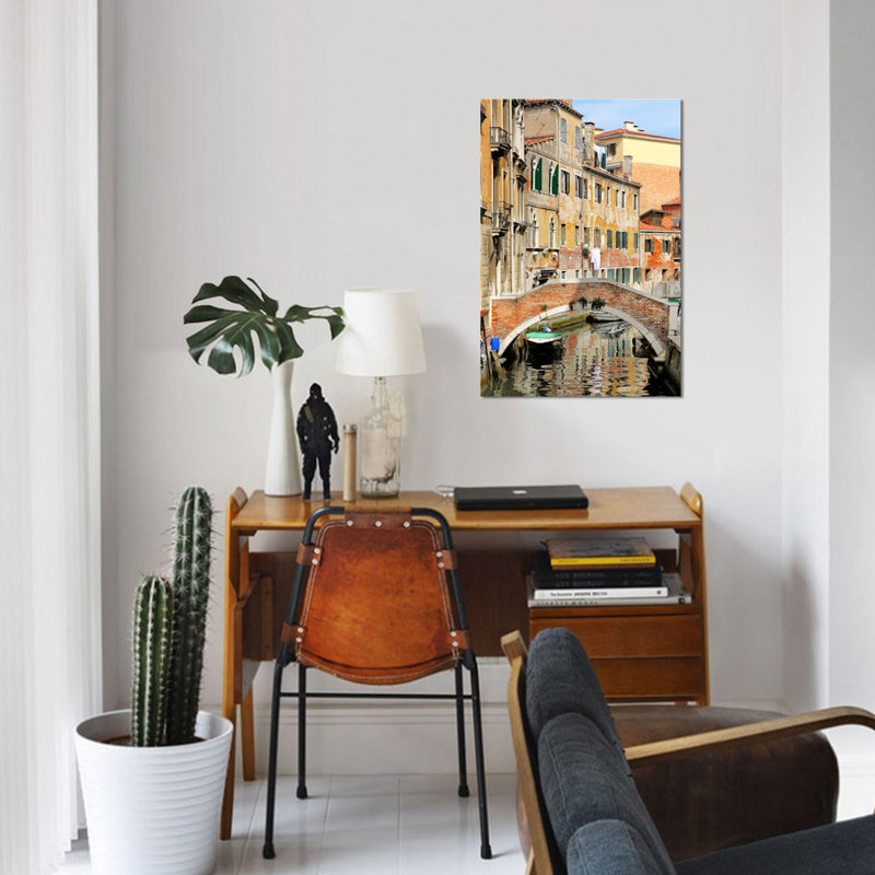 «Venice View II», reproduction de photo sur toile, H 26 po x l 18 po x P 1,5 po, Toile tendue, Pas de tapis