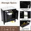 Meuble-lavabo 30 po avec lavabo style rétro, espace de rangement multifonctionnel, tablette de porte, porte à fermeture en douceur-675314822
