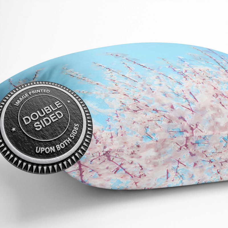 Floral Square Throw Cushion, 40cm H x 40cm W x 15cm D