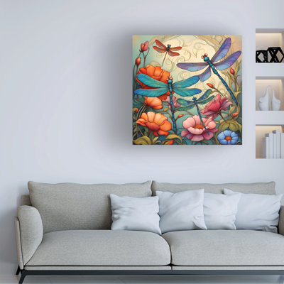 Bolog Tina Lavoie Dragonflies In Ninfa Garden I Canvas Art
