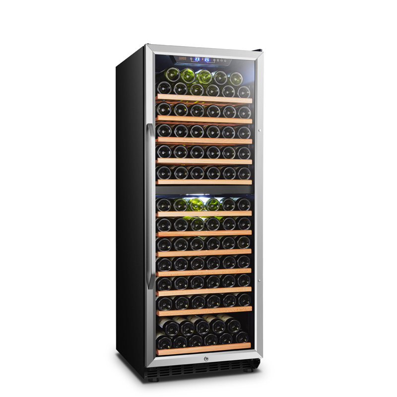 141 Bottle Built-in Refrigeration Dual Zone Freestanding Wine Refrigerator