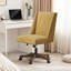 Chaise de bureau pivotante en chenille Mellins-2059433331