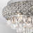 Delainy  20" 5 - Lights  Chrome Modern Dimmable Tiered  Unique/Statement Drum Crystal Flush Mount Lighting Fixture For Living Room/ Bedroom-535354130