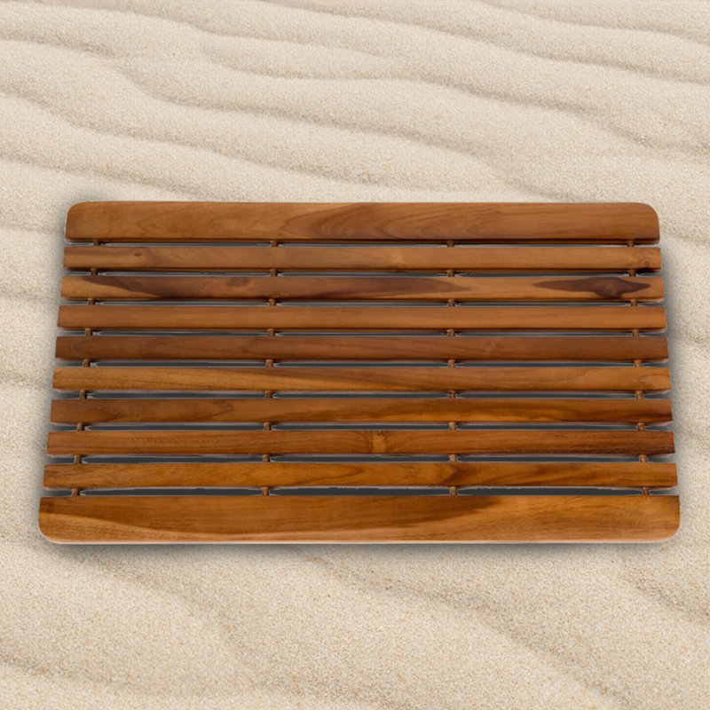 Tapis pour salle de bain TEK WOOD avec envers antidérapant, L 17,25 po x L 24 po