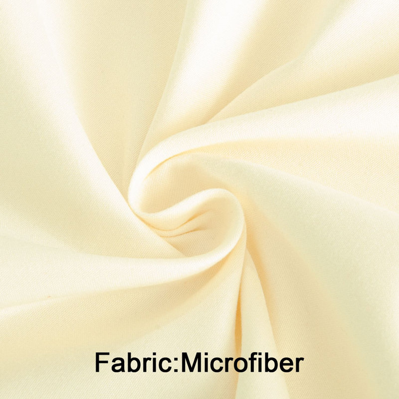 Taies décoratives, 1800 taies d'oreiller Oxford en microfibre brossée - NTBAY, Ivoire ivoire