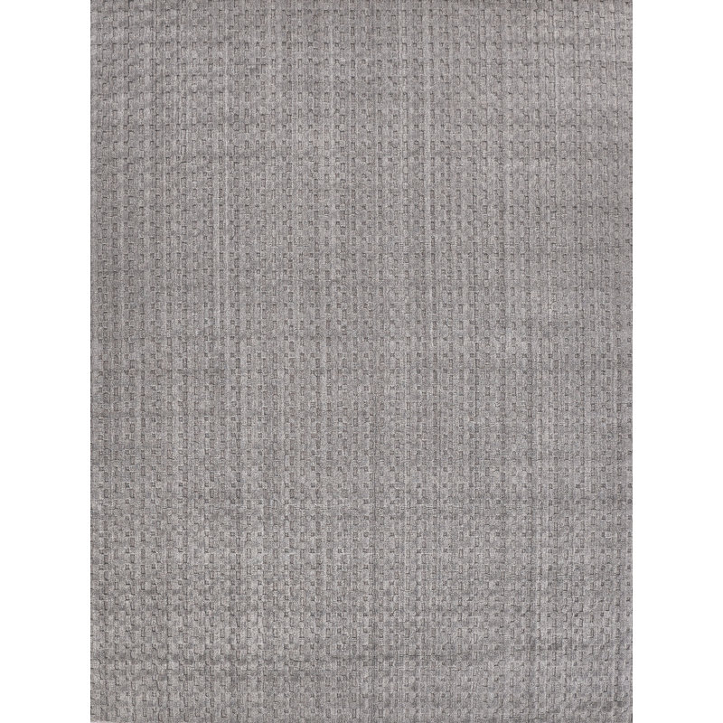 Monroe Silk Area Rug in Taupe, Rectangle 9' x 12'
